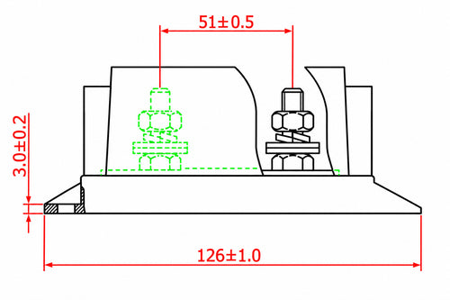 Ø23 Ø23-28 Class T Fuse Holder