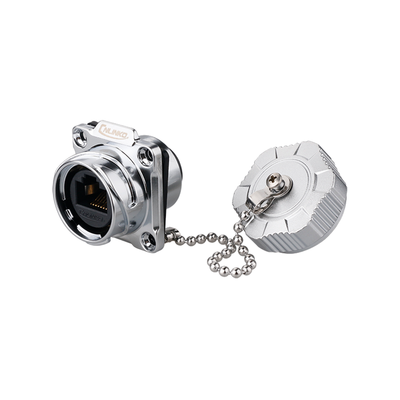 DH24 RJ45 Network Socket — CAT6 Dual Port · IP67